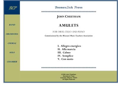 Musical composition listing by John Cheetham.