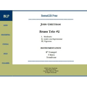 Brass Trio #2 sheet music cover page.