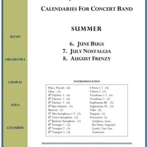 Concert band music piece titled "Summer".