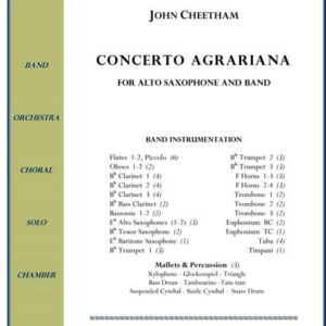 Sheet music cover for "Concerto Agrariana.