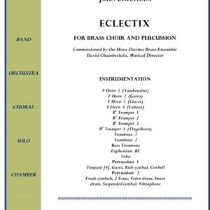 Sheet music cover for "Eclectix" composition.