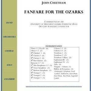 Sheet music cover for "Fanfare for the Ozarks".