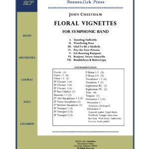 Sheet music cover titled "Floral Vignettes".