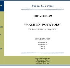 Sheet music cover for "Mashed Potatoes.