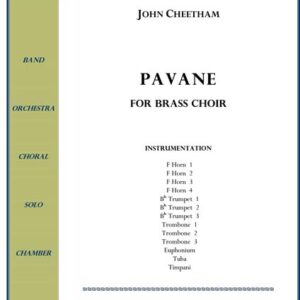 Sheet music cover for brass choir piece.