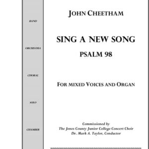 Sheet music cover for "Sing a New Song.