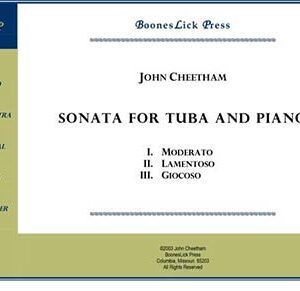Sonata for Tuba and Piano cover page.