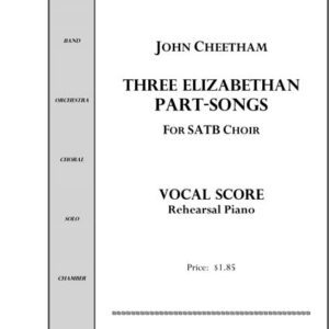 Sheet music cover for SATB choir.