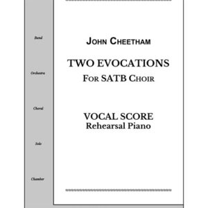 Sheet music cover for SATB choir.