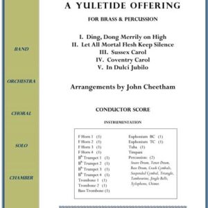 Sheet music cover for brass arrangements.