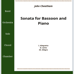 Sonata for Bassoon and Piano