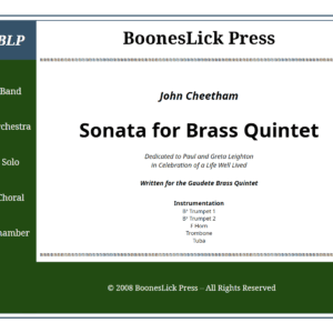 Sonata for Brass Quintet