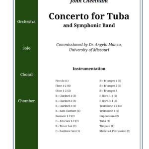Concerto for Tuba and Band (Band Version)