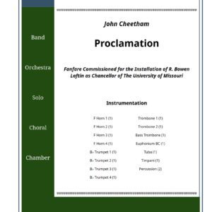Proclamation
