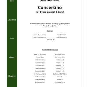 Concertino for Brass Quintet & Band