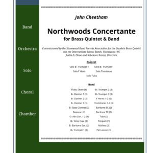 Northwoods Concertante for Brass Quintet & Band