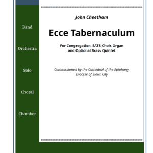 Ecce Tabernaculum - Ensemble Pack